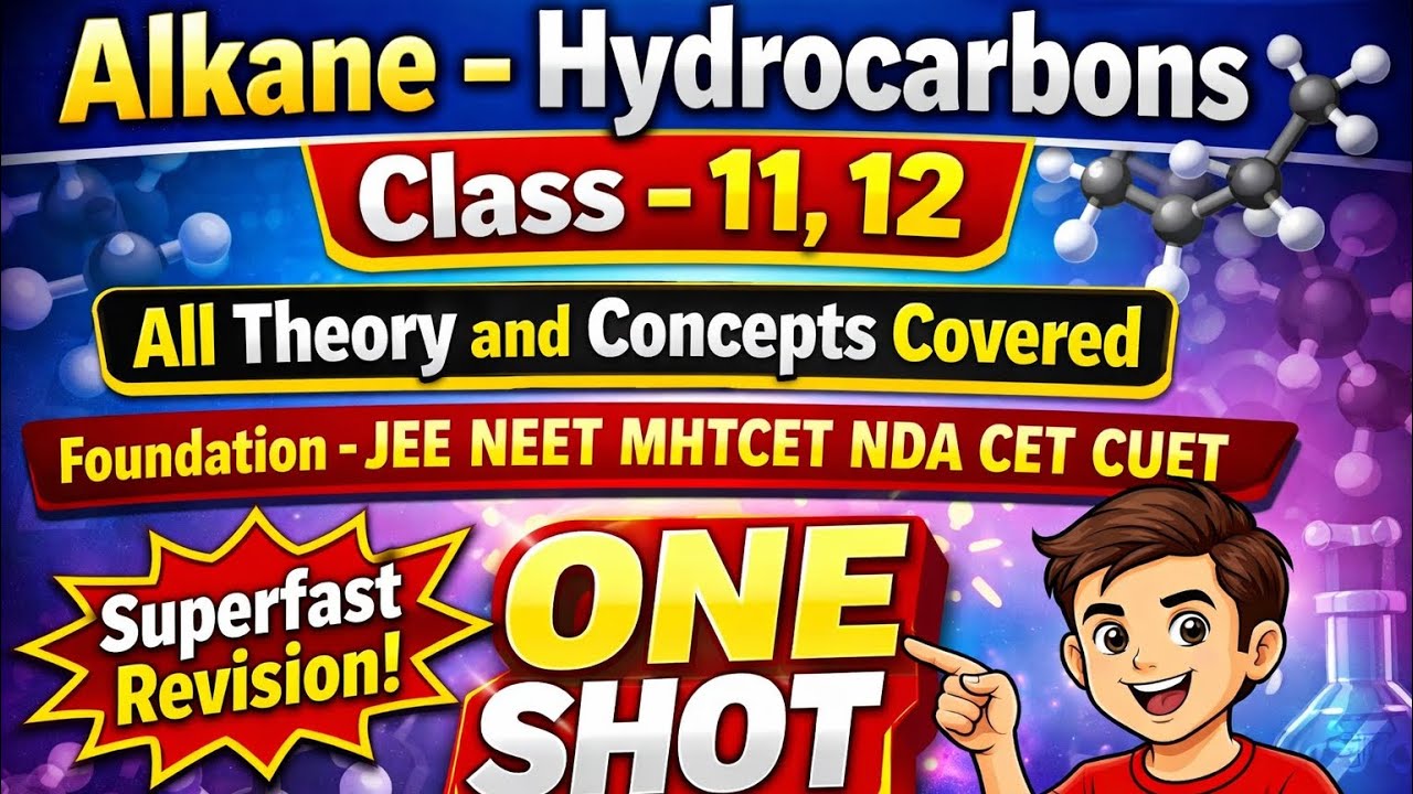 Alkane - Hydrocarbons Theory and Concepts Class 11 12- Foundation JEE ...