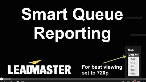 Smart Queue Reporting and Fields