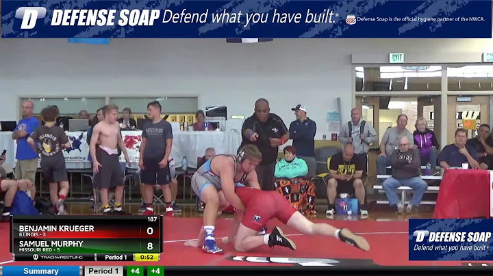 Mat 3 187 Benjamin Krueger Illinois Vs Samuel Murp...