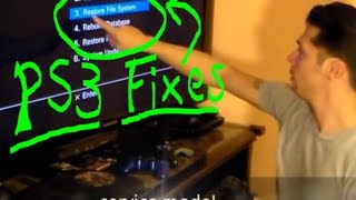 EASY MOST COMMON PS3 FIXES EVER!!!