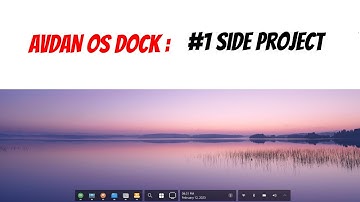First side hobby project | #AvdanOS Dock for KDE