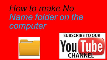 How to create folder without name (hindi)