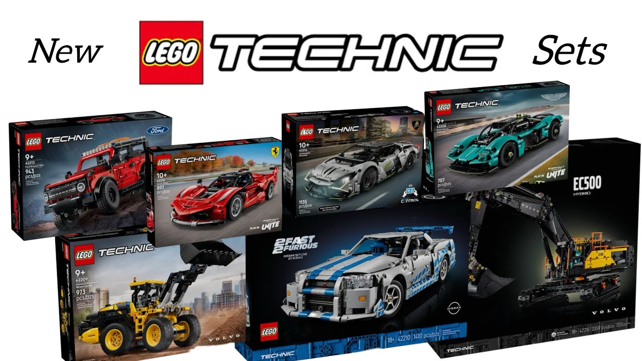 All the new LEGO technic summer 2025 sets officially revealed - YouTube