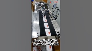 Automatic Friction Feeder + TIJ Inkjet Printer | High-Speed Batch Coding & Packaging Automation
