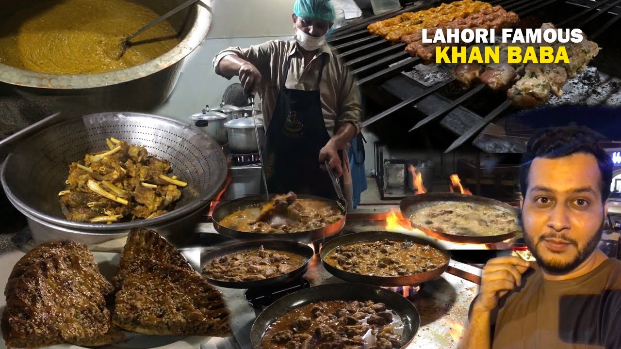 Four Menu Lahore Food Tour | Lahori Famous Restaurant Khan Baba | Special Mutton ...