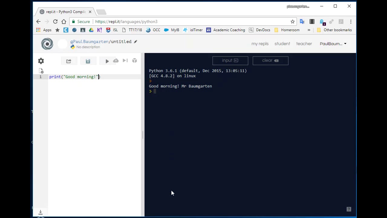 Learning Python 01: Print and input - YouTube