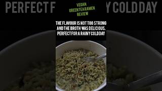 VRGAN green tea ramen review part 2! #foodie #review #ramen #tasty