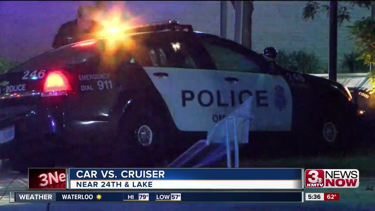 Police: Cruiser and teen collide in overnight crash - YouTube