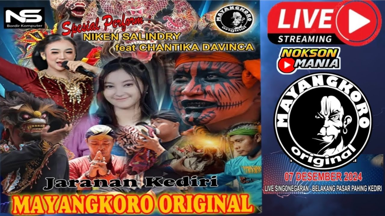 Live NIKEN SALINDRY Jaranan MAYANGKORO ORIGINAL Live Singonegaran Pesantren Kediri PELANGI AUDIO