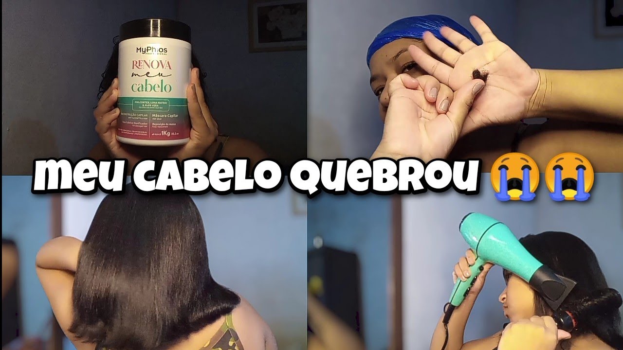 ROTINA CAPILAR | CRESPA ALISADA meu cabelo quebrou 😭😭