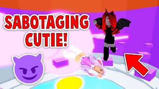 I SABOTAGED CUTIE In Tower Of Hell! (Roblox)