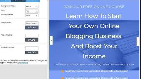 How to change background video of a section - PluginOps Landing Page Builder