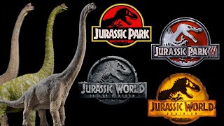 Jurassic Saga [1993 - 2022] - Brachiosaurus Screen Time