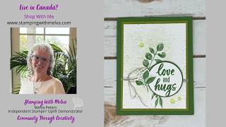 Live with Stamping With Melva - Stampin Up!® Greenery Lane @StampingwithMelva