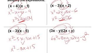 10 5 The FOIL Method of Multiplying Binomials