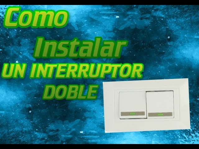 Interruptor Doble Instalado En Una Pared De Baldosas Brillante Foto de  archivo - Imagen de doble, eléctrico: 265710414