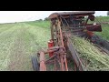 Crimping Sudan grass with a Allis-Chalmers Roto baler