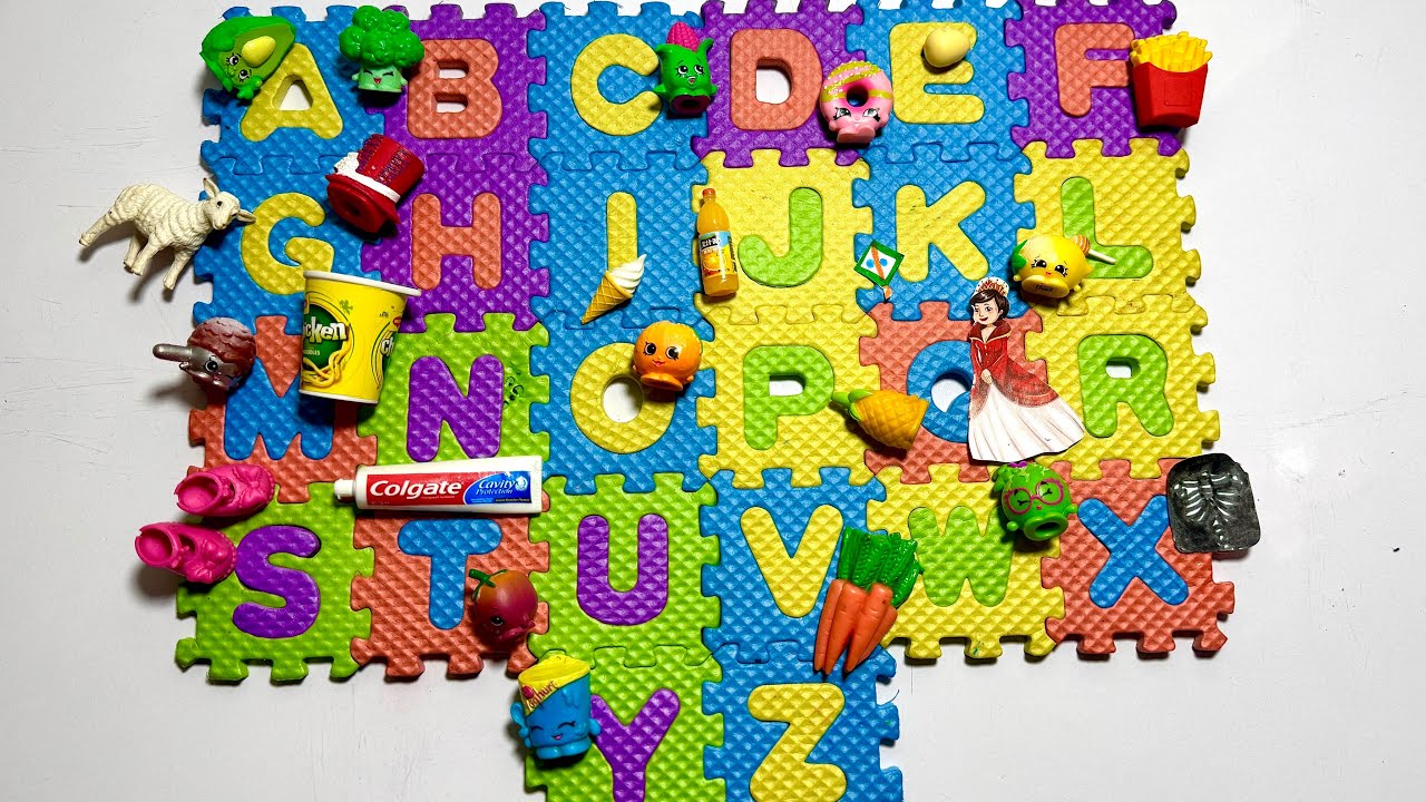 ABC Alphabet Letter Search with shopkins | Learn ABC with Puzzle
