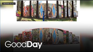 Dina Explores Upcoming Mural Celebrating Indigenous and Latino Heritage