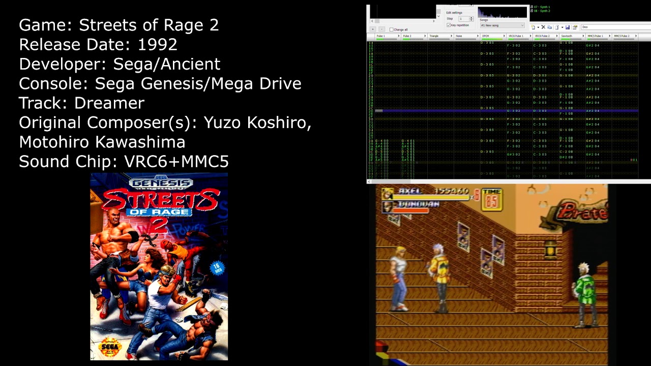 Streets of Rage 2 Dreamer (VRC6+MMC5 Cover)- Famitracker