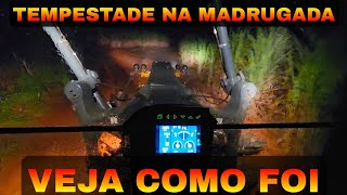 PASSANDO NA TEMPESTADE DE MADRUGADA PATROL 620P JOHN DEERE