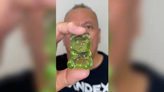 👂ASMR RAINDROPS GUMMY BEAR LIQUID FILLED CANDY APPLE FLAVOR EATING SOUNDS👂ORIGINAL LENGTH👂