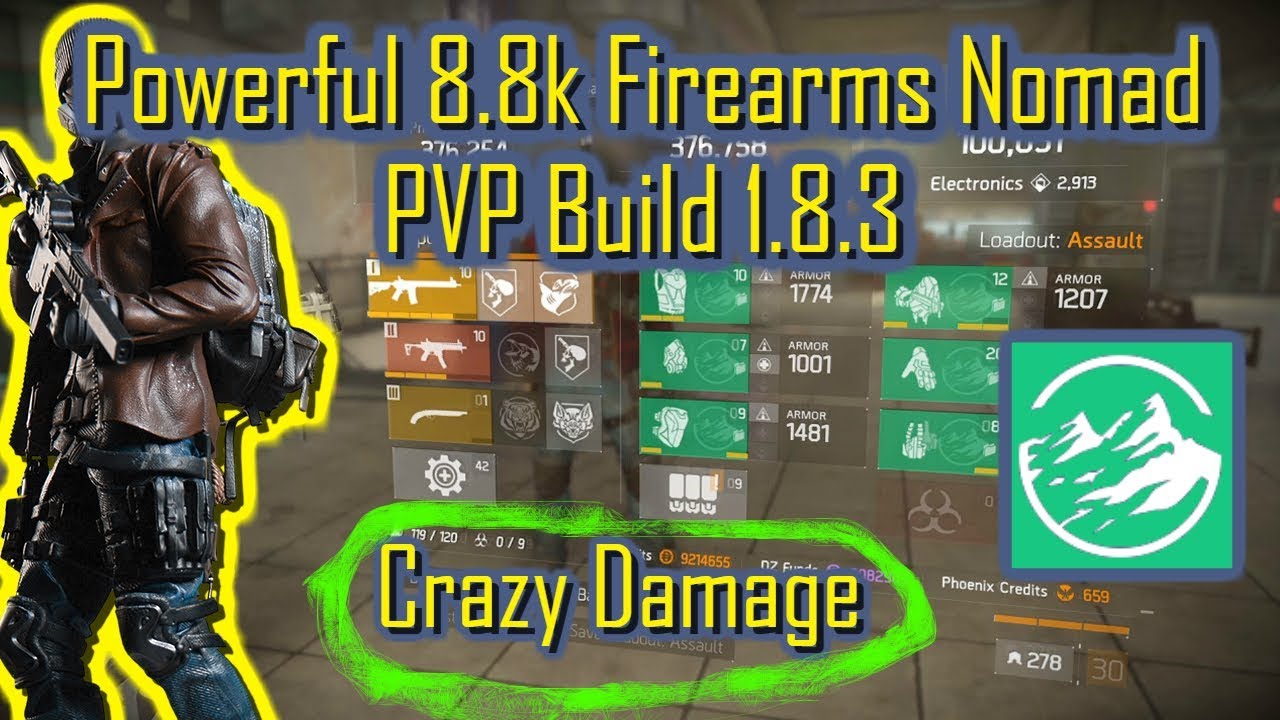 Powerful 8.8k Firearms Nomad 1.8.3(Crazy Damage)|The Division|
