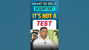 What is Self Description in SSB? | It’s Not a Test #ssb #shorts #viral
