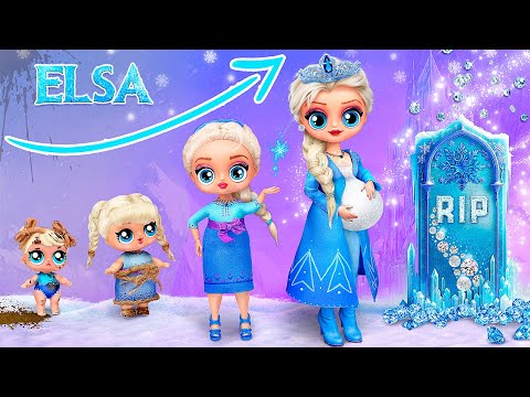 貧乏からリッチに成長するエルサ！LOLのためのアナ雪DIY32 - YouTube