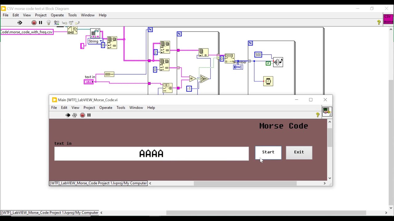 labVIEW : Morse Code Tutorial – [2] - YouTube