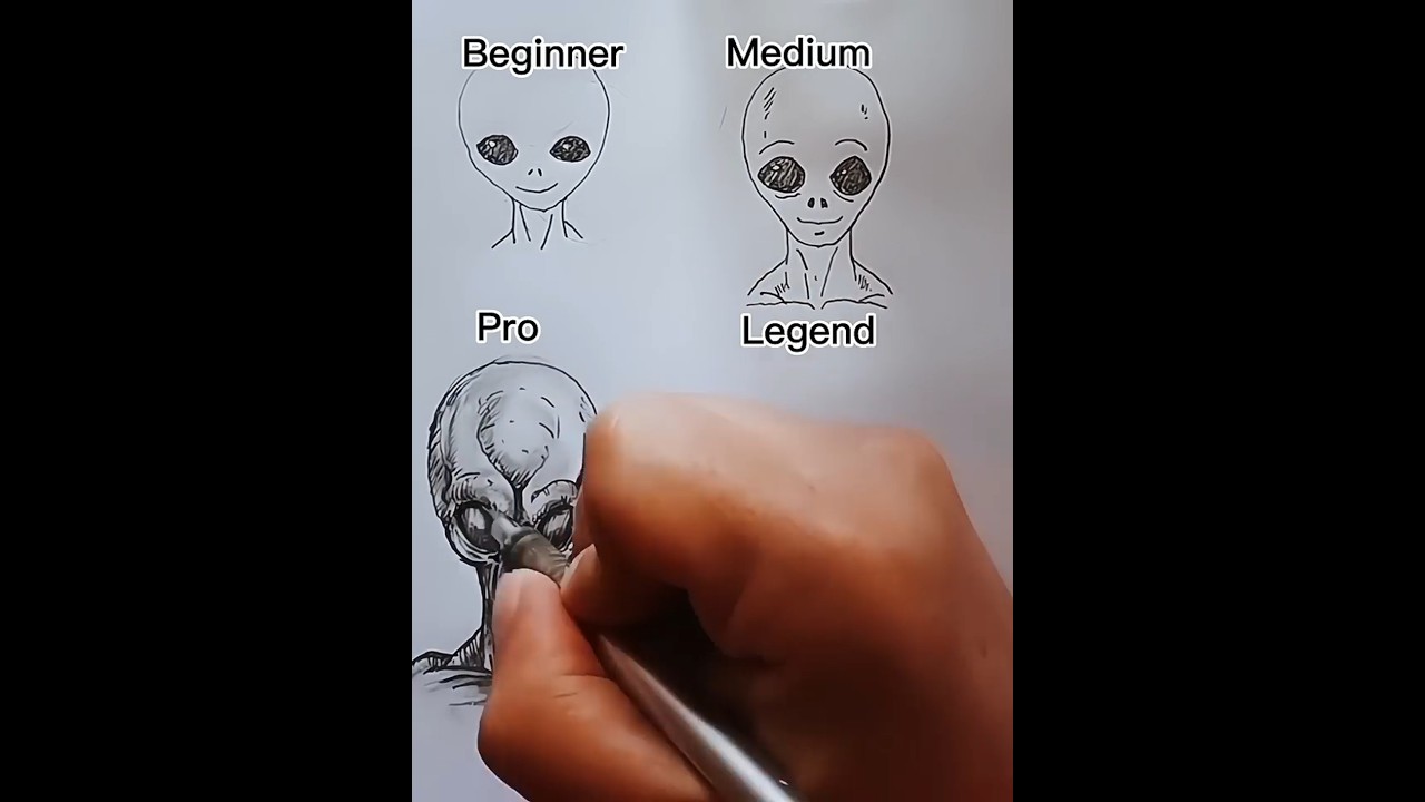How to Draw ALIENS ( With a REALISTIC Touch!)👽