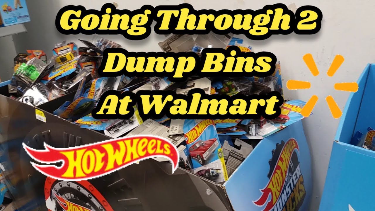 Digging in 2 Hot Wheels Dump Bins at Walmart,Great ASMR Card Sounds 😂