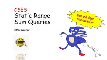 CSES | Range Queries | Static Range Sum Queries