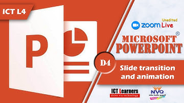 NVQ Level 4 in ICT | M4 - PowerPoint | D4 - Slide transition and animation | Sinhala