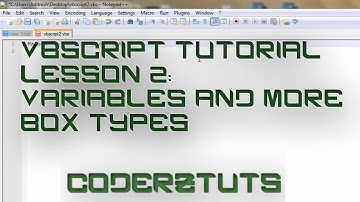 VBScript Tutorial: Lesson 2 Variables and More box types