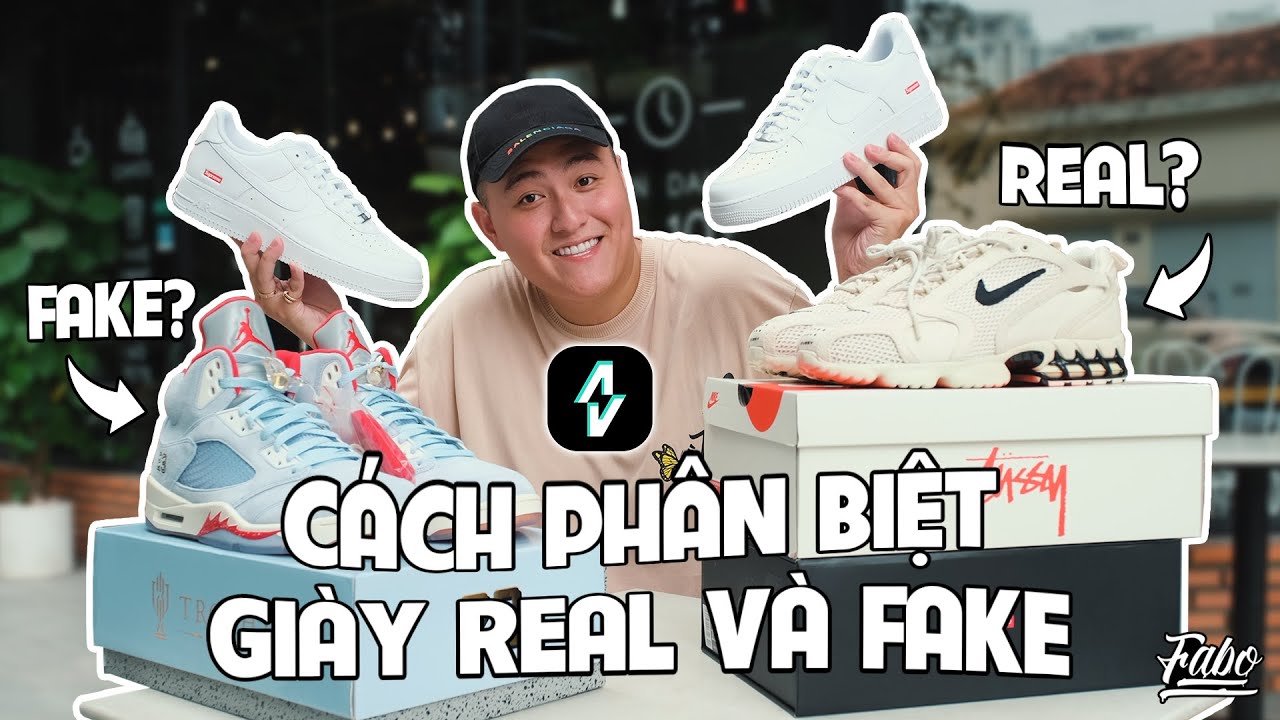 giày auth Update New Cách Phân Biệt Giày Real Và Fake | Sneakers Legit Check | Fabo Nguyen