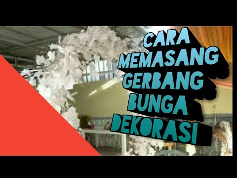 gerbang bunga,dekorasi wedding - tutorial