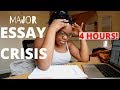 writing 2,500 words in 4 HOURS! - Oxford Uni stress