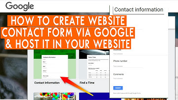 How to create Web Form via Google forms and host it in your website?