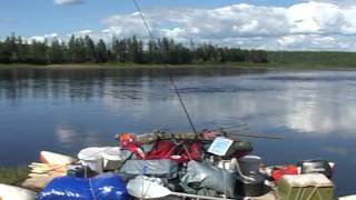 Рыбалка в Якутии, Учур, таймень 30кг, 6 часть
