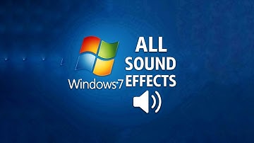 Windows 7 All Sound Effects (StartUp,Shutdown,Ding and more)