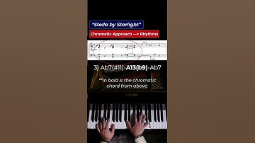 Create Comping Rhythms with Chromatic Approach #shorts
