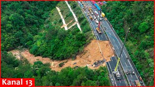 Death toll up to 48 after road collapse in south China's Guangdong