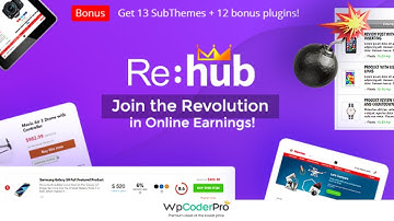 REHub theme Free Download For WpCoderPro Member  | Affiliate, Price Comparison & Multi-Vendor Theme