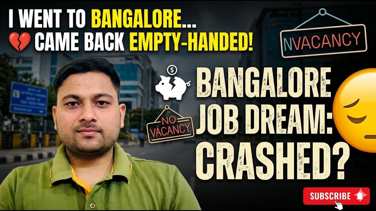 I Went to Bangalore for a Job… But Came Back Empty-Handed 💔 @SoumyaVibes-y6e  #failed #job #story