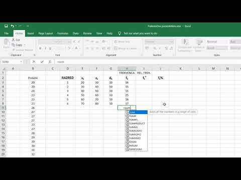 Video: Kako naredite tabelo frekvenc?
