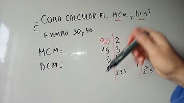 Como calcular el MCM y el DCM como un campeón SUPER FACIL