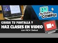 Graba tu pantalla y haz Clases en Video con Debut - TuClasedeCompu