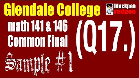 (Q17) Sample #1, Math 141/146 common final, elimination method