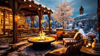 Soothing Winter Coffee Porch Ambience With Gentle Snowfall ☕ Relaxing Smooth Jazz Instrumental Music by Cozy Coffee Shop 7,855 views 2 months ago 24 hours